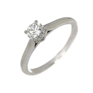 CARTIER Authentic Silver Diamond Ring